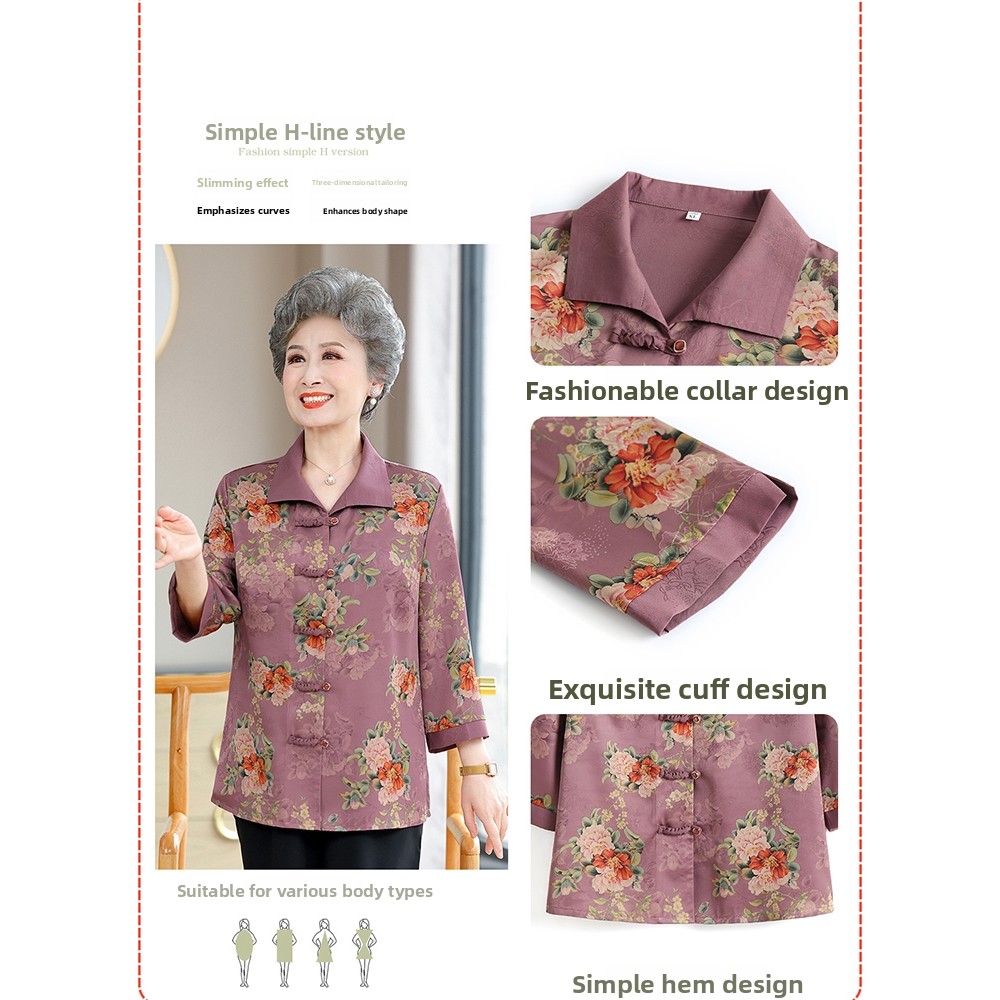 Elegant Seven-Quarter Sleeve S - Women Fashion Over 60 리뷰 및 가격
