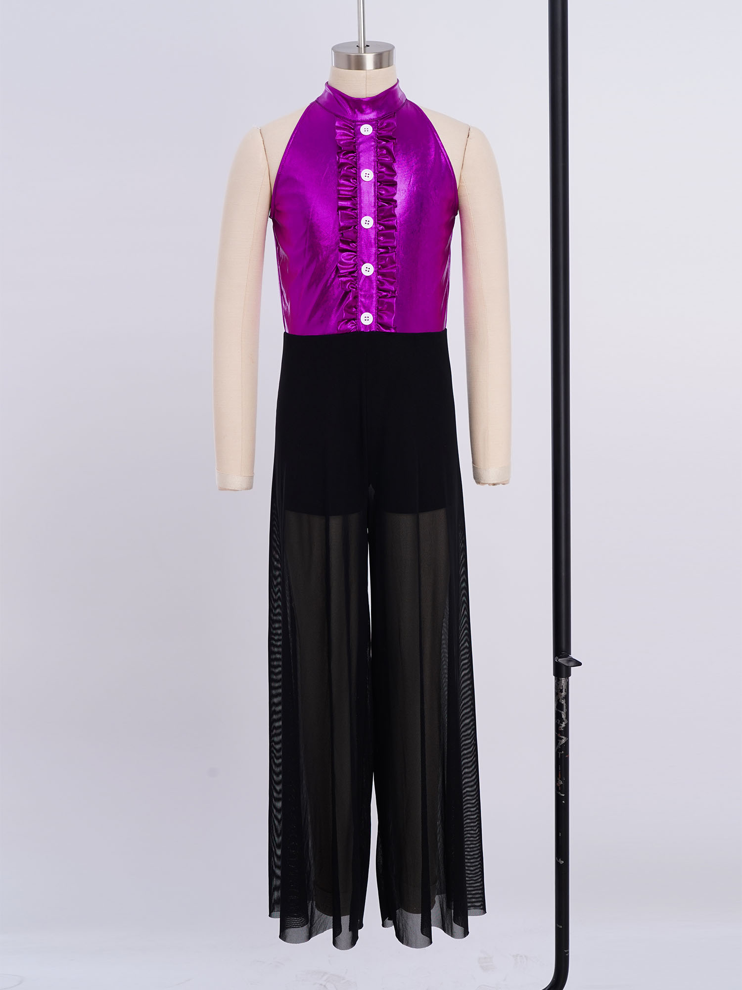 Kids Girls Metallic Bodice Mes - Sleeveless Jumpsuit 리뷰 및 가격
