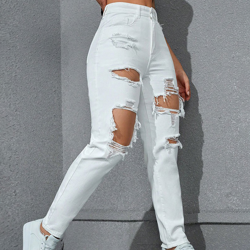 Women's Distressed Straight Le - Mom Jeans Women 리뷰 및 가격
